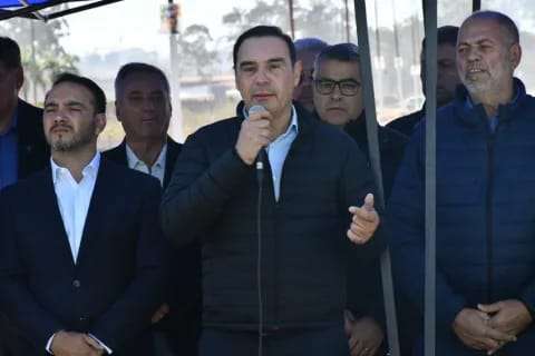 Valdés inauguró en Libres la repavimentación e iluminación de la RN 117